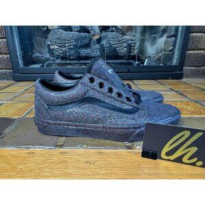 Womens 7.5 Vans Old Skool Rainbow Glitter Athletic Lifestyle Shoes 721278
